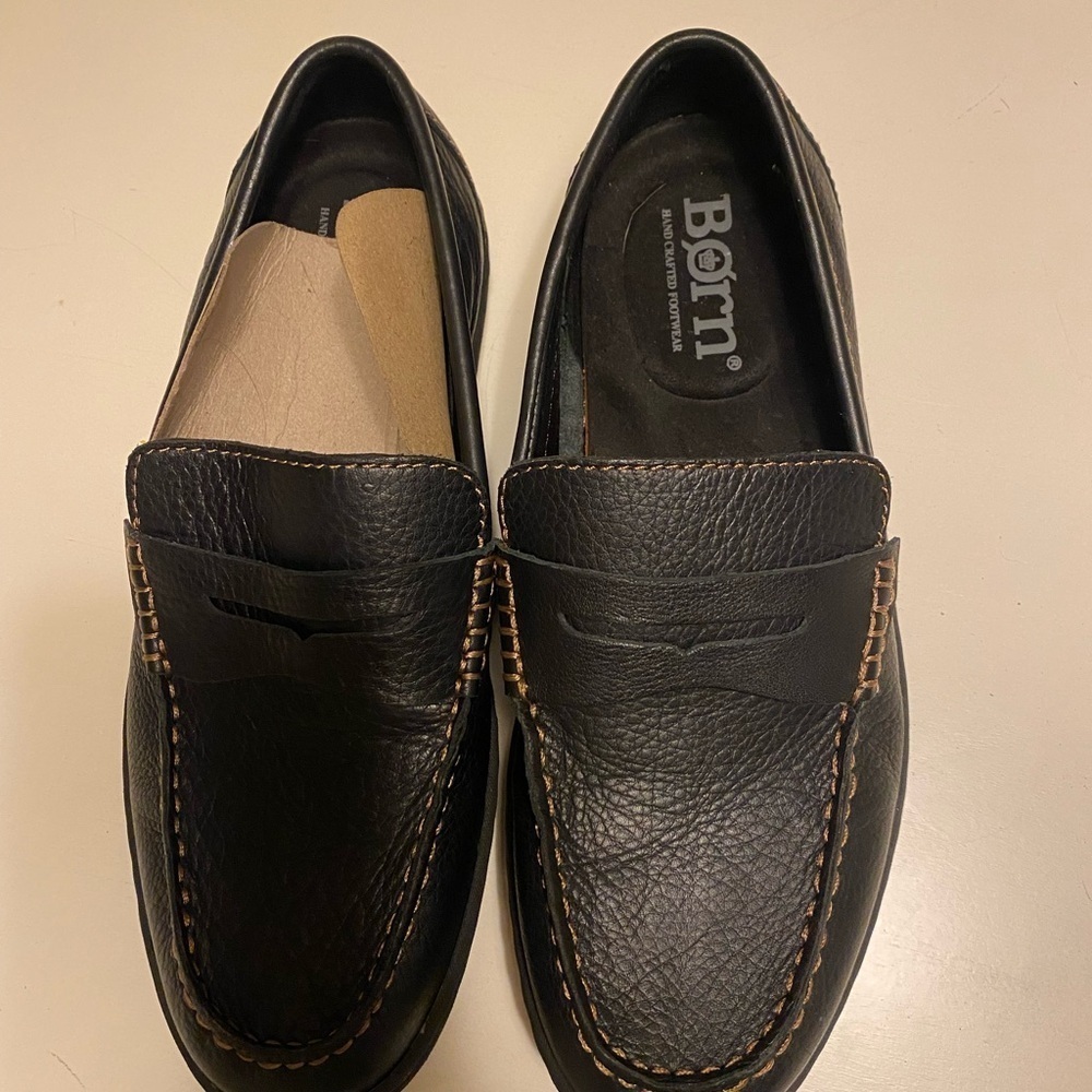 Born Mens Leather Andes Penny Loafer Oxford shoes sz 8​​​ - Picture 2 of 6